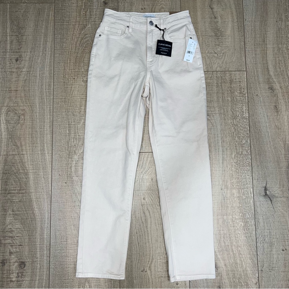NEW PacSun Tan Khaki Straight Leg Pants Size 24 Curvy